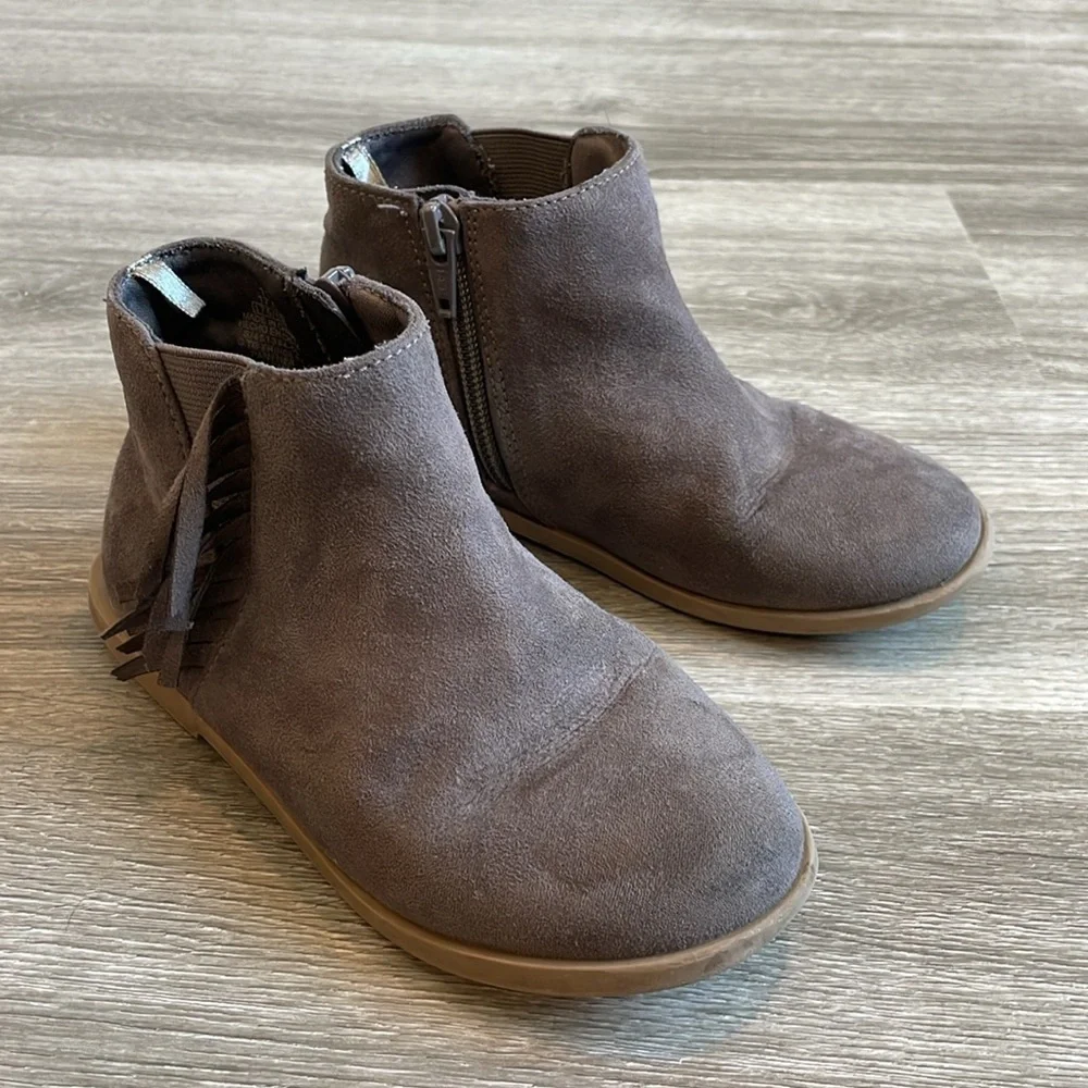 Old Navy toddler girls gray ankle boots